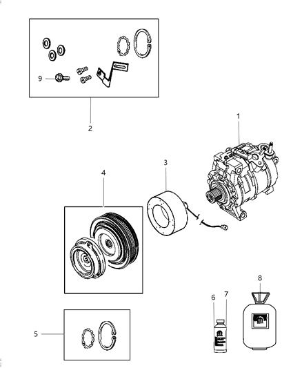 2013 Dodge Challenger A/C Compressor Diagram