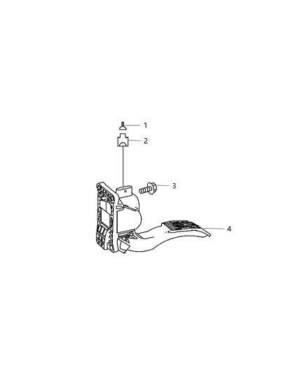 2007 Dodge Sprinter 2500 Pedal-Accelerator Diagram for 68013463AA