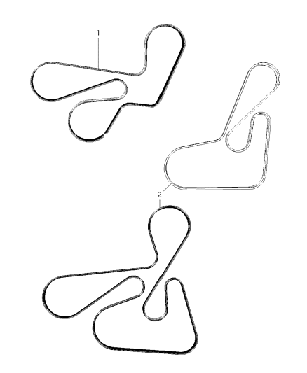 2010 Jeep Patriot Belts, Serpentine & V-Belts Diagram