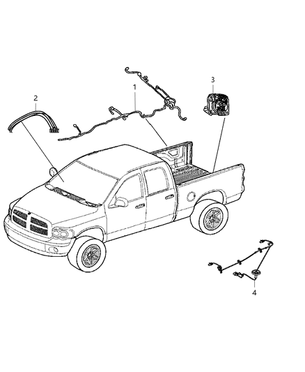 2012 Ram 2500 Wiring-Chassis Diagram for 68087808AC