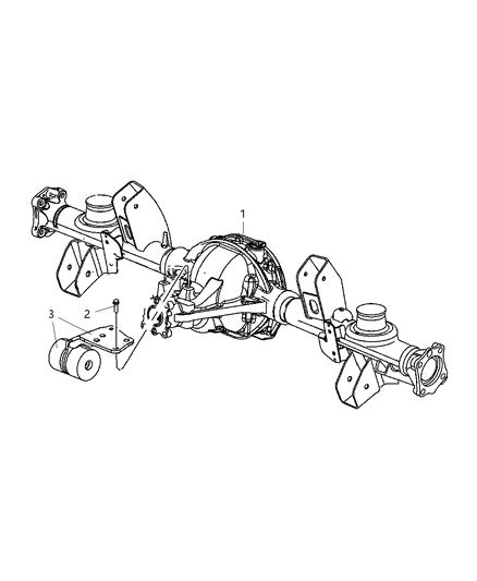 2008 Jeep Grand Cherokee Rear Axle Assembly Diagram 1