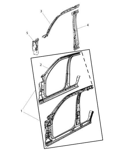 2009 Jeep Liberty Front Aperture Panel Diagram