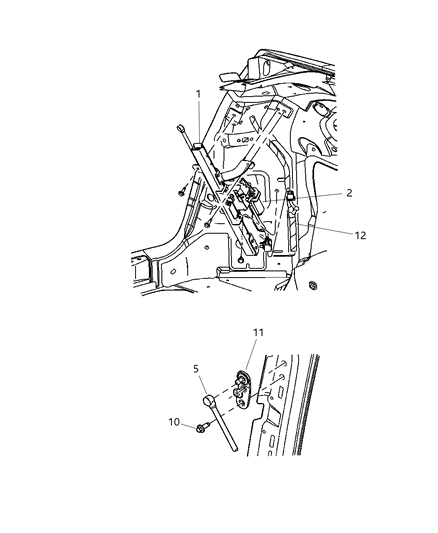 2006 Chrysler Pacifica Housing-Power LIFTGATE Diagram for 5054004AI