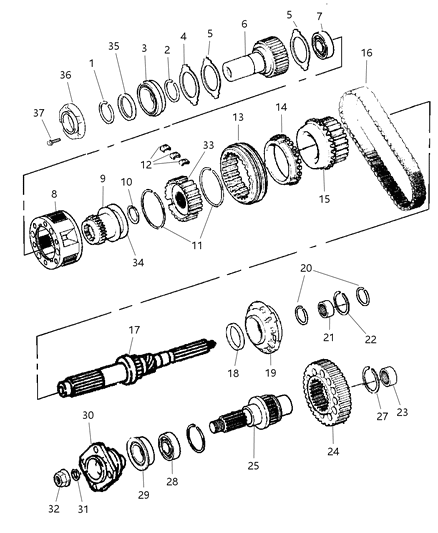 2000 Dodge Ram 1500 Gear Train Diagram 2