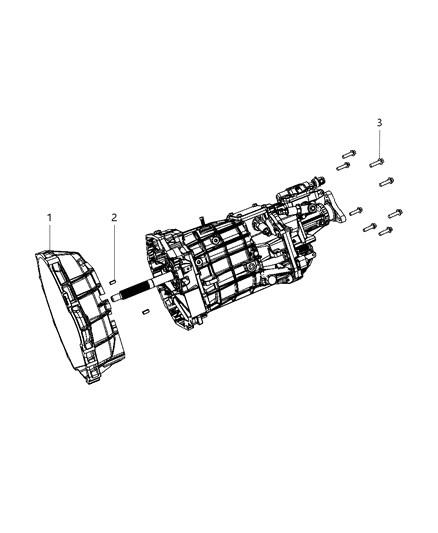 2013 Dodge Challenger Clutch Housing Diagram