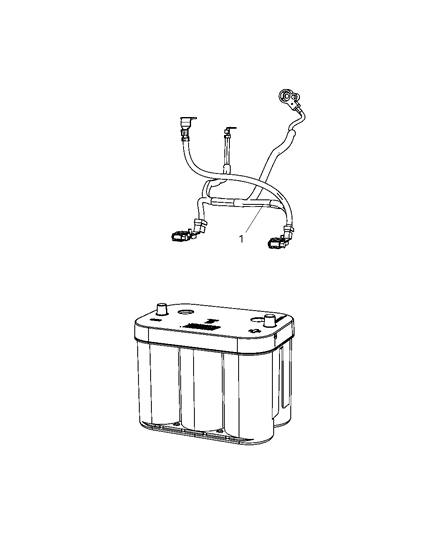 2010 Dodge Journey Battery Wiring Diagram for 5084970AD