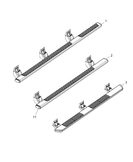 2016 Ram 2500 Step, Body Side Diagram