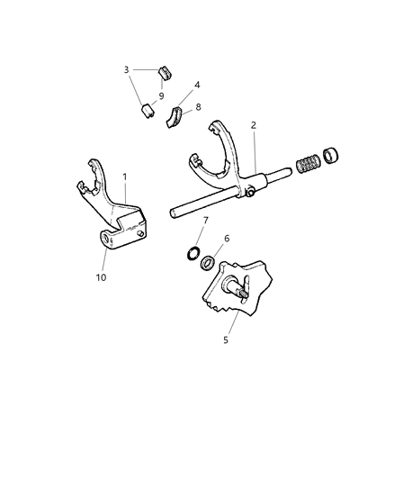 2004 Dodge Durango Forks & Rail Diagram 2