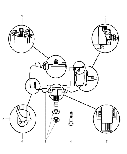 1997 Jeep Grand Cherokee Gear - Power Steering Diagram