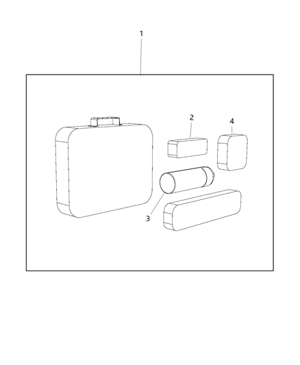 2020 Jeep Compass Emergency Kit Diagram