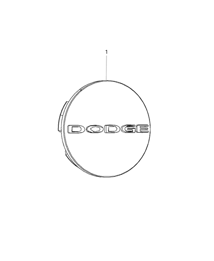2016 Dodge Durango Wheel Cover & Center Caps Diagram