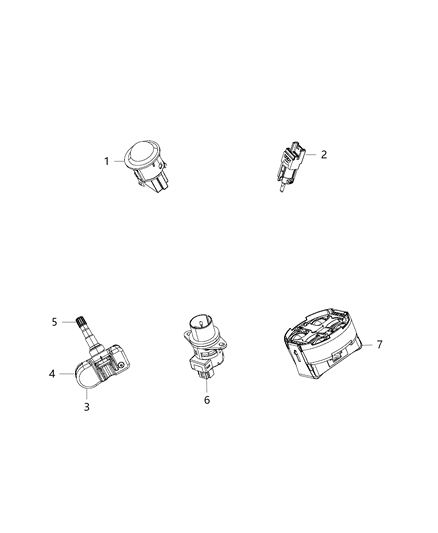 2017 Ram 3500 Sensors - Body Diagram