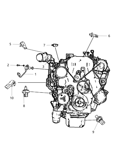 2009 Dodge Caliber Sensors Diagram