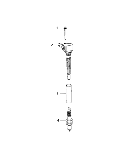 2015 Jeep Renegade Spark Plugs & Ignition Coil Diagram 1