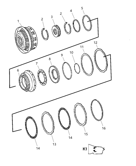 2009 Dodge Sprinter 2500 K1 Clutch Assembly Front Planetary Gear Train Diagram