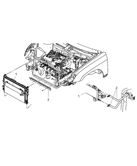 2004 Chrysler Pacifica Hose-Transmission Oil Cooler Diagram for 4809481AC