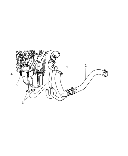 2008 Dodge Charger Fitting-Engine Oil Cooler Diagram for 5037521AA