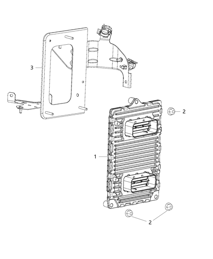 2015 Ram ProMaster 1500 Module-Transmission Control Diagram for 68224046AF