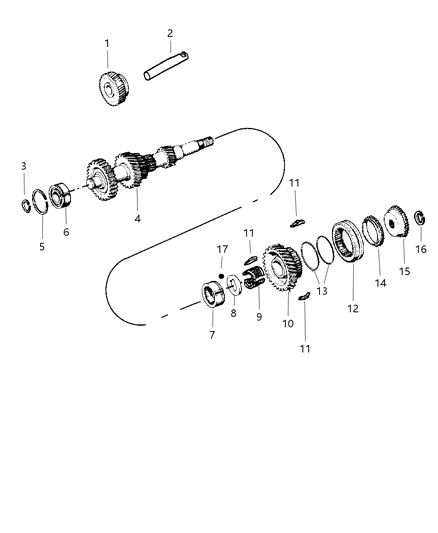 1998 Dodge Dakota Gear Train Diagram 3