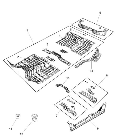 2012 Ram 1500 Floor Pan Diagram 2