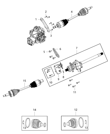 2017 Dodge Challenger Shaft - Drive Diagram 1