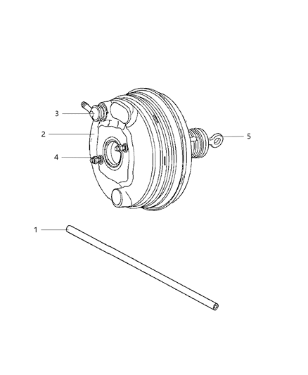 2010 Dodge Challenger Booster, Vacuum Power Brake Diagram