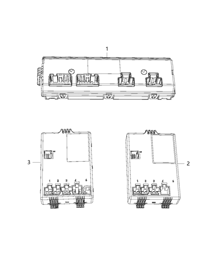 2020 Ram 1500 Modules, Body Diagram 8