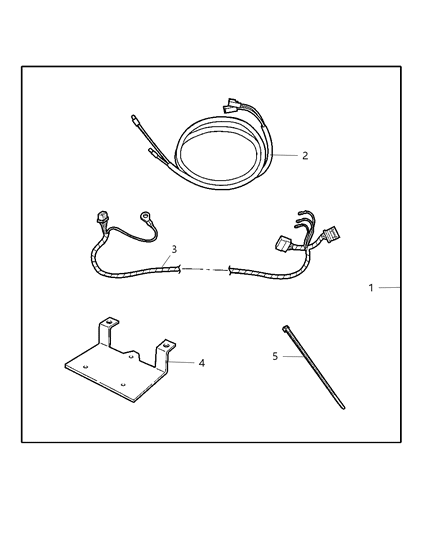 2006 Dodge Ram 2500 Install Kit - Satellite Receiver Diagram