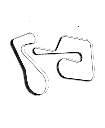 2020 Dodge Charger Belts, Serpentine & V-Belts Diagram 2