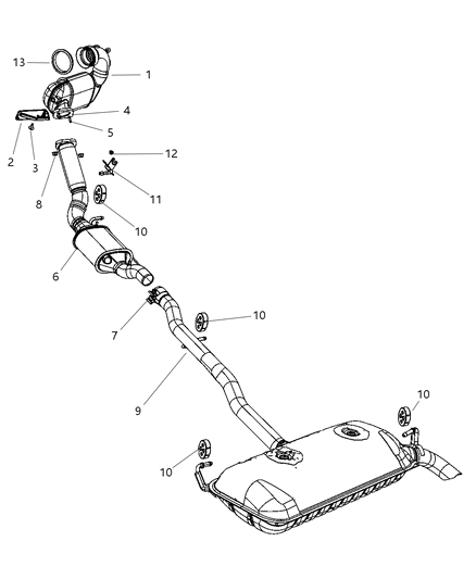 2011 Jeep Patriot Exhaust System Diagram 2