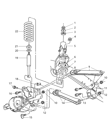 2008 Dodge Ram 5500 ABSORBER Pkg-Suspension Diagram for 68027466AA