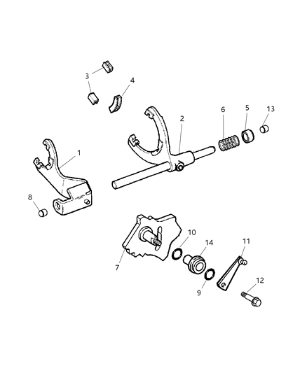 2005 Jeep Liberty Forks & Rail Diagram 2