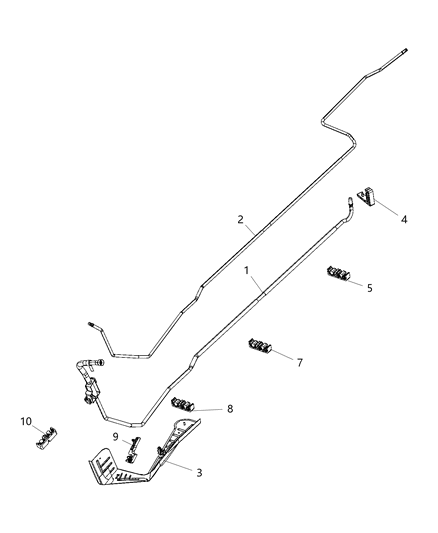 2019 Dodge Challenger Clip-Retaining Diagram for 68373916AA