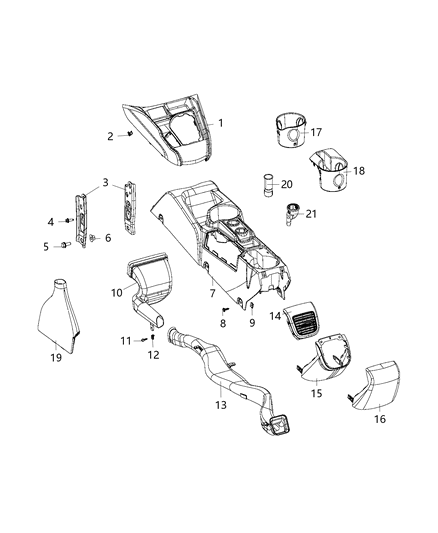 2018 Ram ProMaster City Lighter Diagram for 6AL38DX9AA