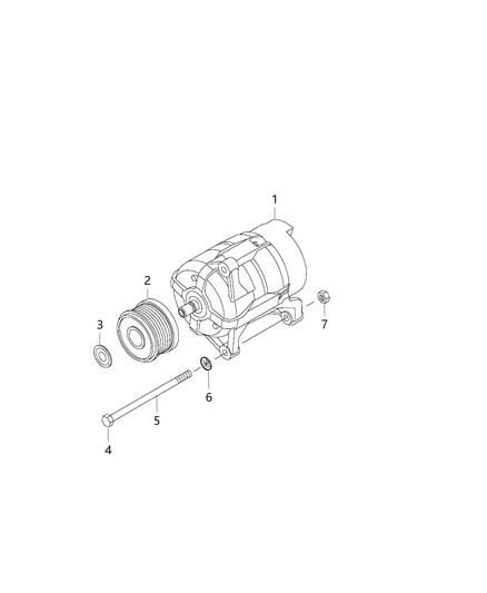 2016 Ram ProMaster 1500 Generator/Alternator Diagram 1