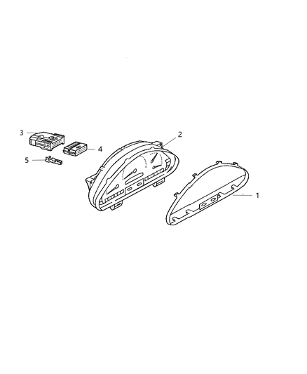 2005 Dodge Sprinter 2500 Cluster-Instrument Panel Diagram for 5174082AC