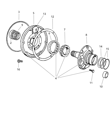 2000 Dodge Ram 3500 Oil Pump With Reaction Shaft Diagram 2