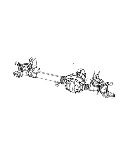 2008 Dodge Ram 4500 Axle Assembly , Front Diagram