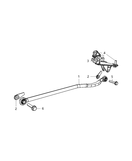 2010 Dodge Ram 5500 Front Stabilizer Bar, Track Diagram