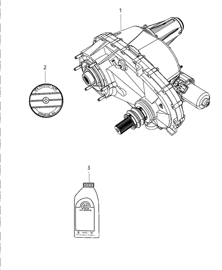 2011 Ram 1500 Transfer Case Assembly & Identification Diagram 1