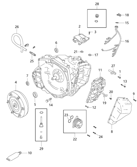 2021 Jeep Compass Converter-Torque Diagram for 68365779AA