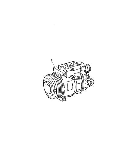 2004 Chrysler Crossfire COMPRES0R-Air Conditioning Diagram for 5097010AA