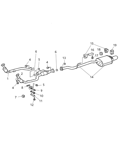 2006 Chrysler Crossfire Exhaust System Diagram