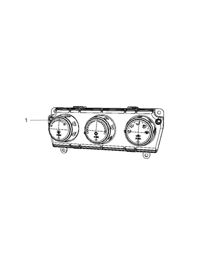 2007 Dodge Nitro Air Conditioner And Heater Control Diagram for 55111802AD