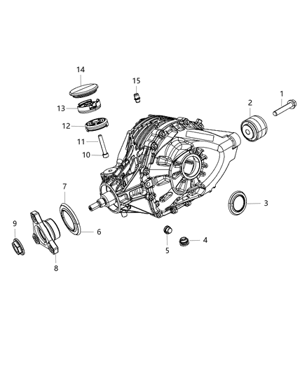 2011 Dodge Challenger Housing & Differential With Internal Components, Rear Axle Diagram
