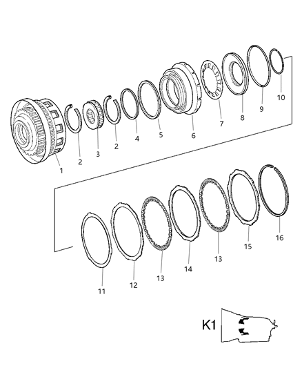 2005 Chrysler Crossfire Piston-Inner Diagram for 52108025AA