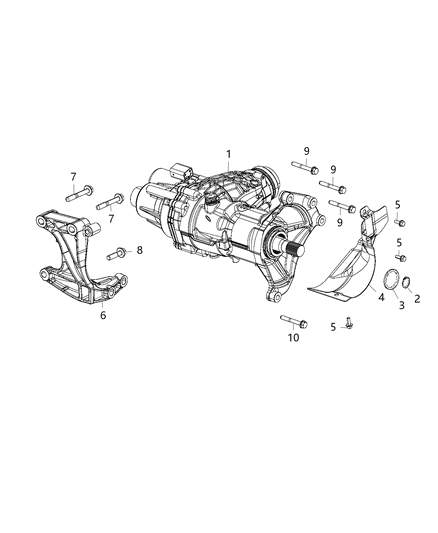 2017 Jeep Renegade Assembly, Power Transfer Unit Diagram 2