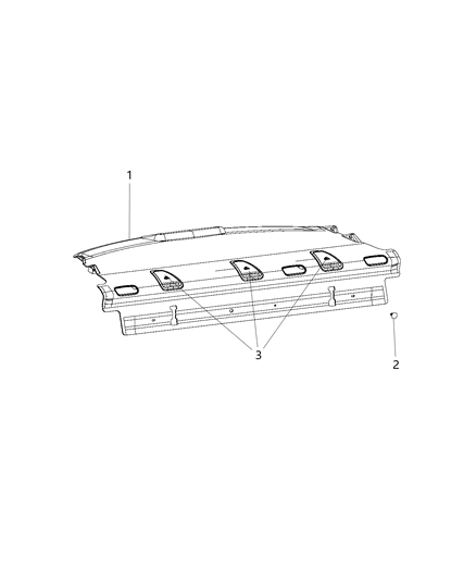 2017 Chrysler 200 Rear Shelf Panel Diagram