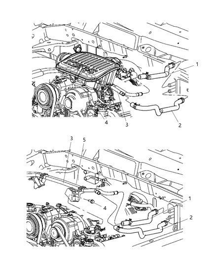 2007 Dodge Dakota Hose-Supply Diagram for 55056757AA