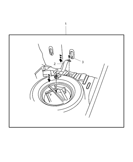 2007 Dodge Caliber Spare Tire Tie Down Diagram